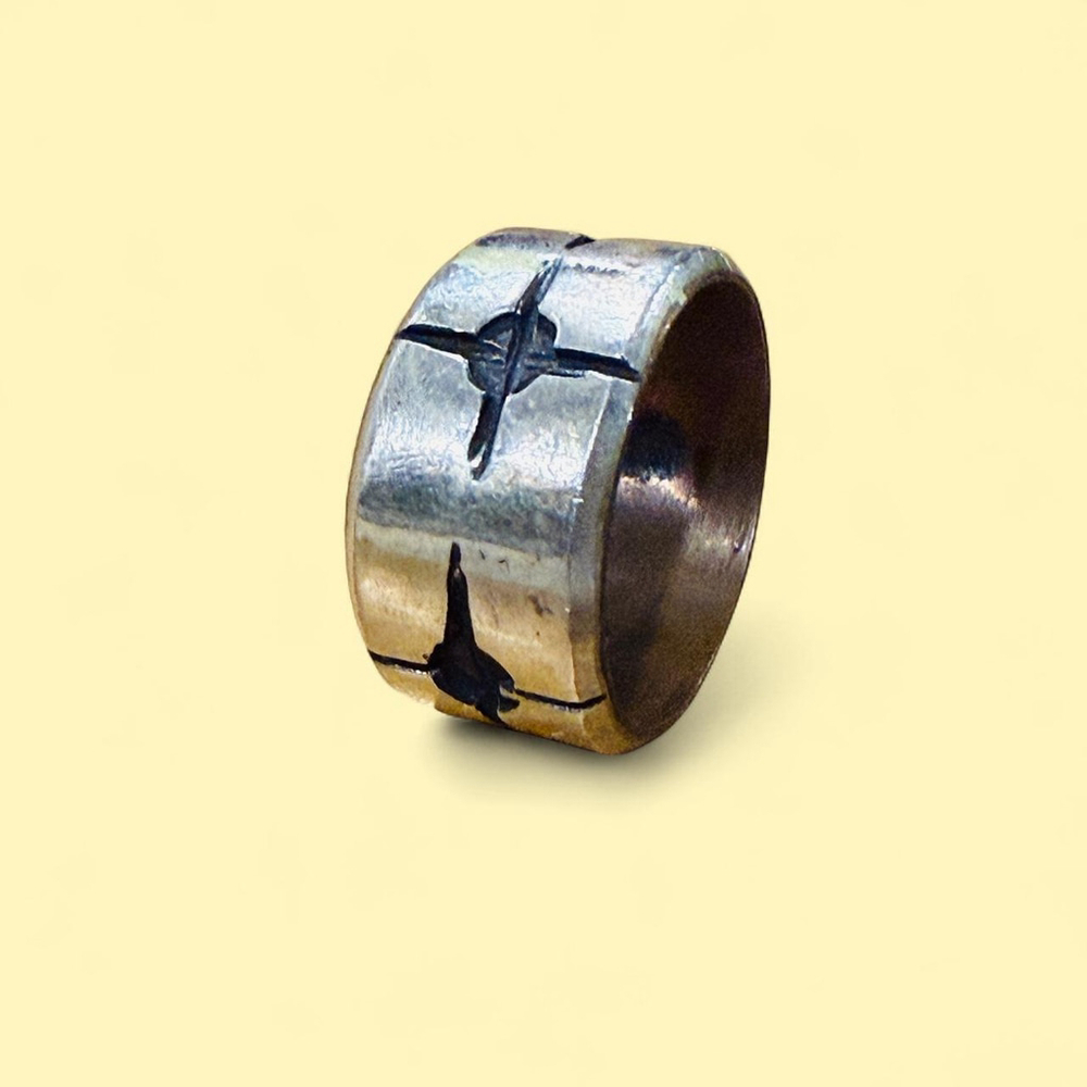Silver Handmade Cross Men’s Ring 11